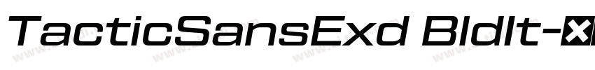 TacticSansExd BldIt字体转换